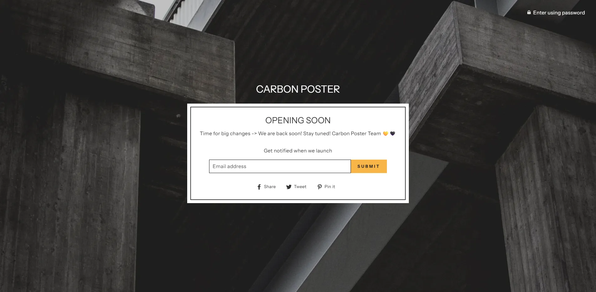 Carbon Poster