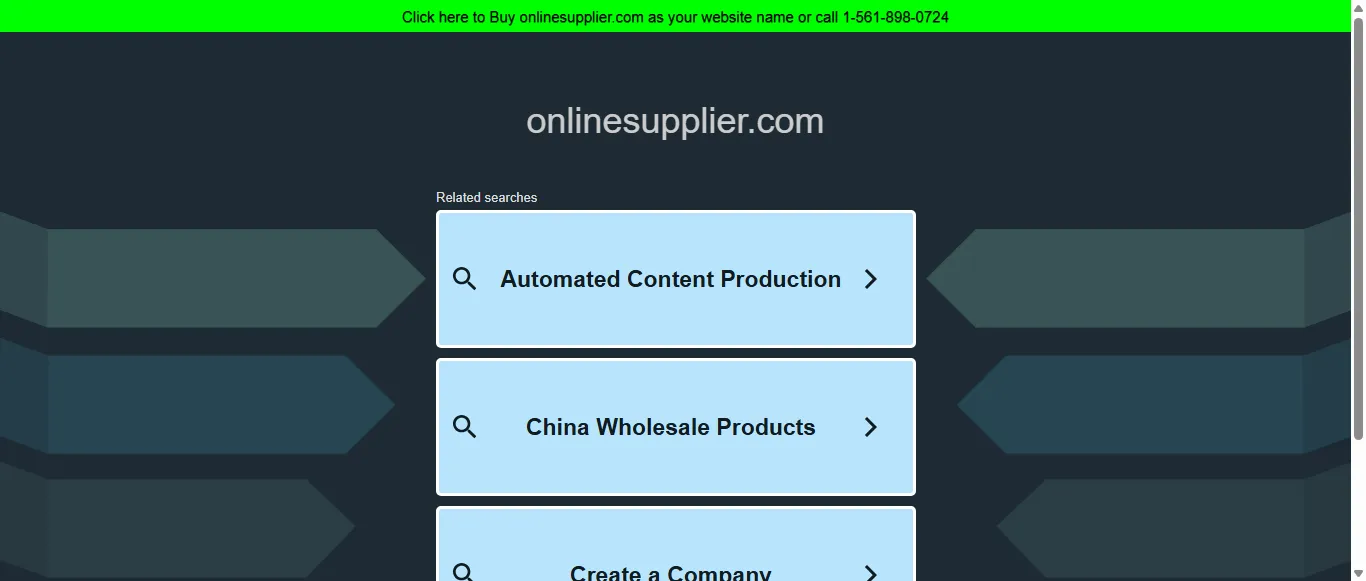 Online Supplier