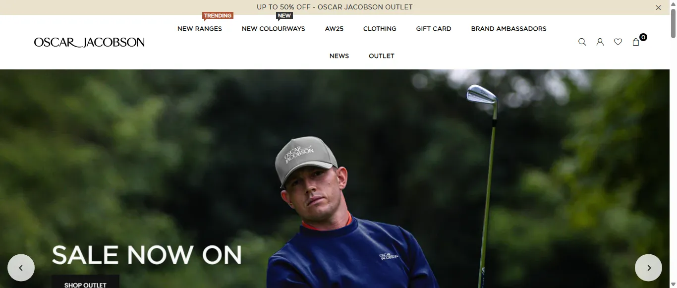 Oscar Jacobson Golf Uk