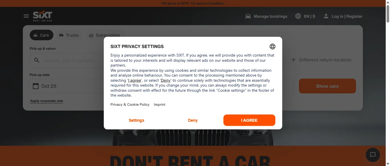 Sixt Car Rental