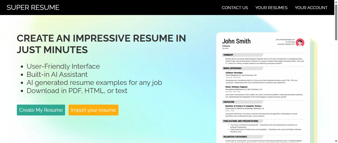 Super Resume